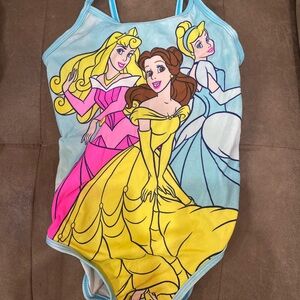 Vintage Disney Princess Blue and Yellow Swimsuit